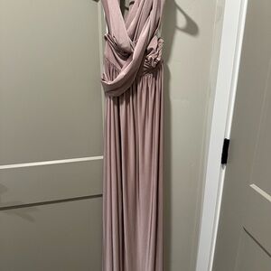 David's Bridal Dusty Pink Gown
